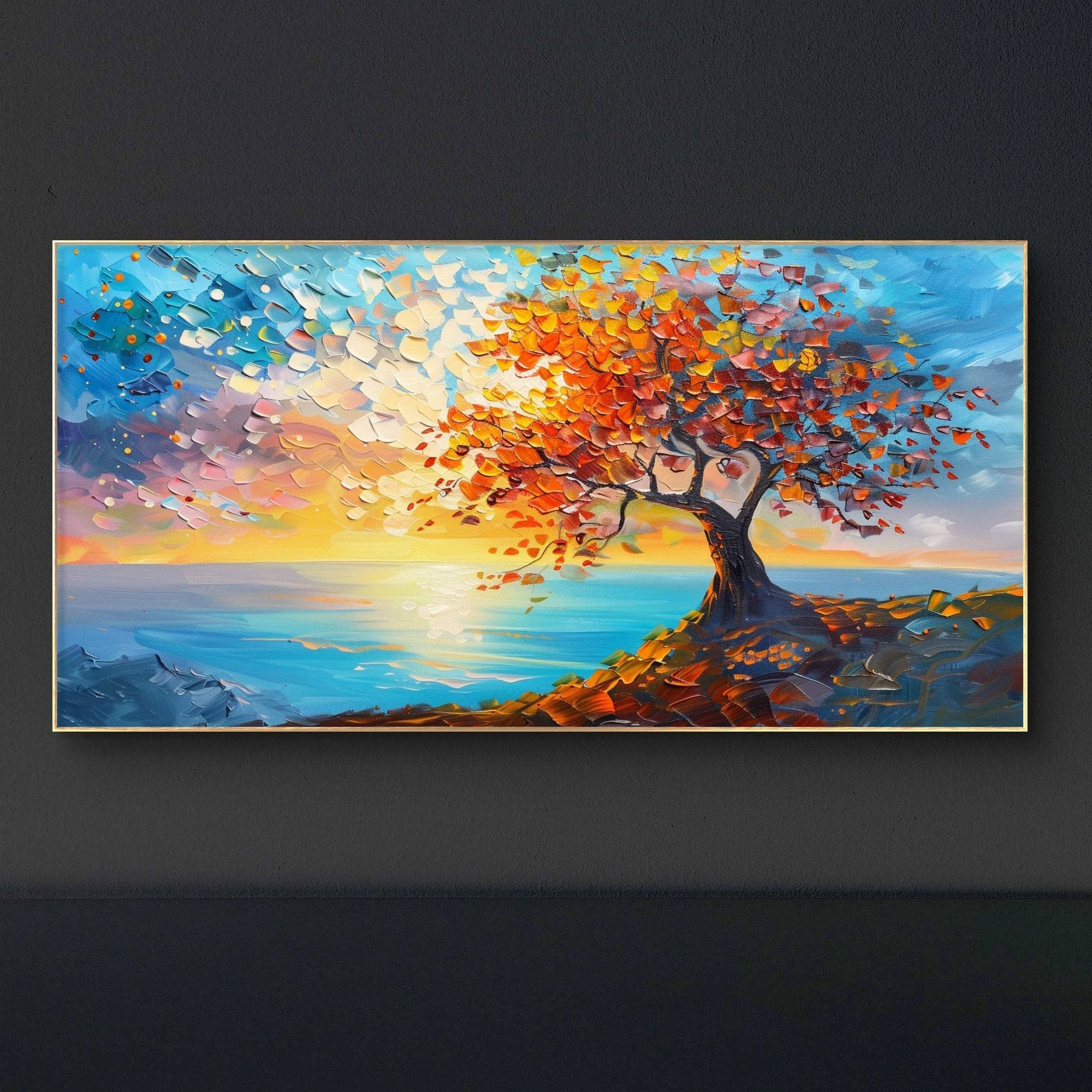 tree painting wall decor