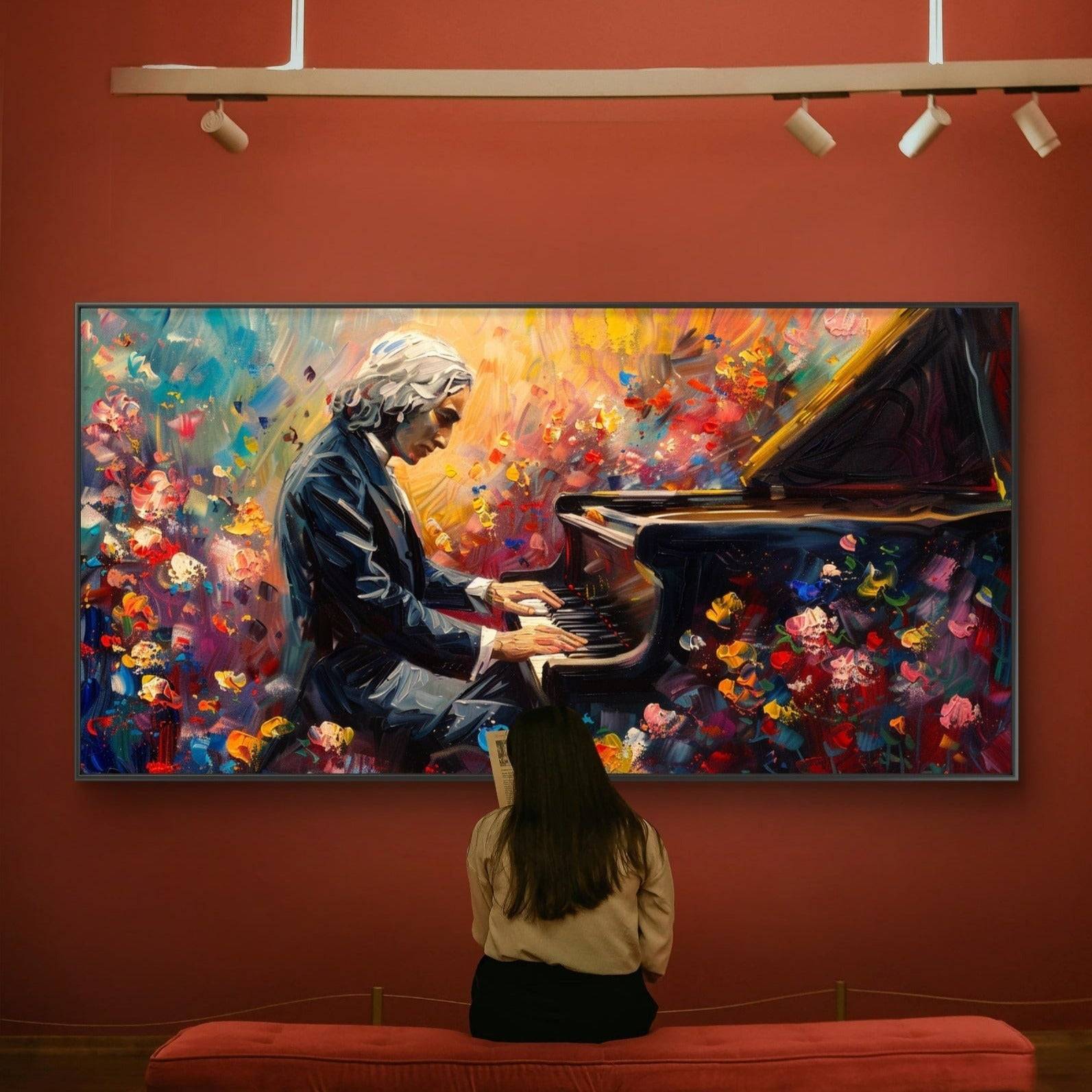 Franz Liszt pintado à mão inspirado na músicaFranz Liszt pintado à mão inspirado na música  