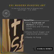 Enigmatic Elegance - XXL Hanging Modern Art