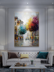 Colorful City Trees