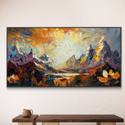 Mountains landscape painting