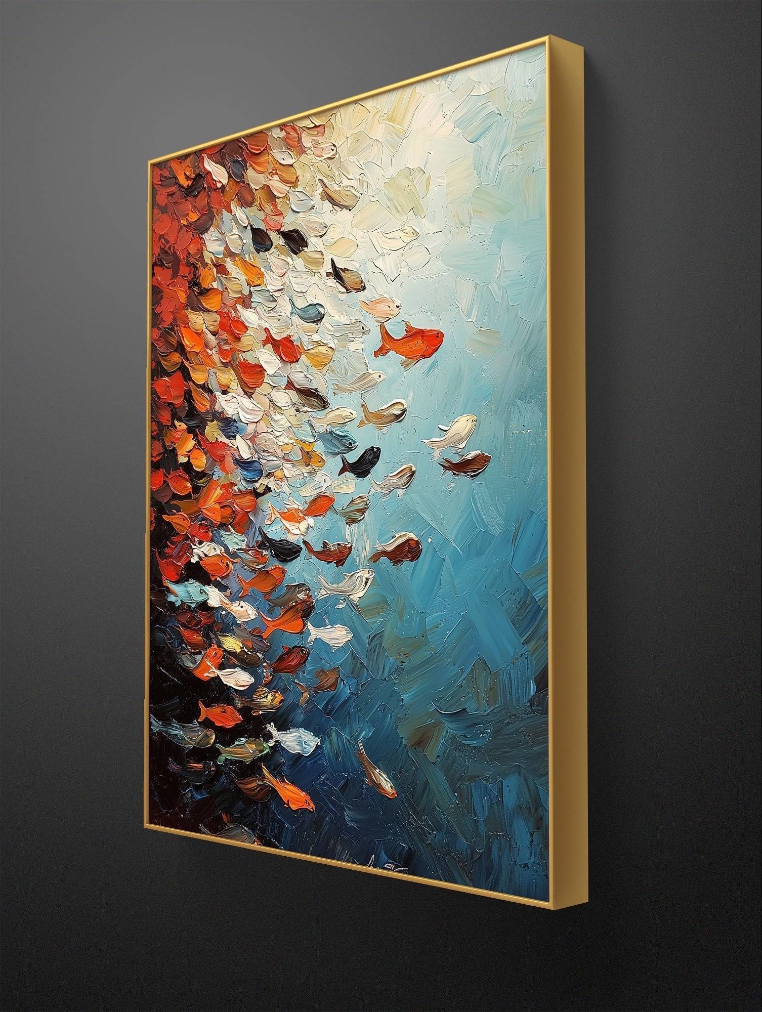 Tides of Color (Custom Size 45”x 60” / 115x153cm) WxH