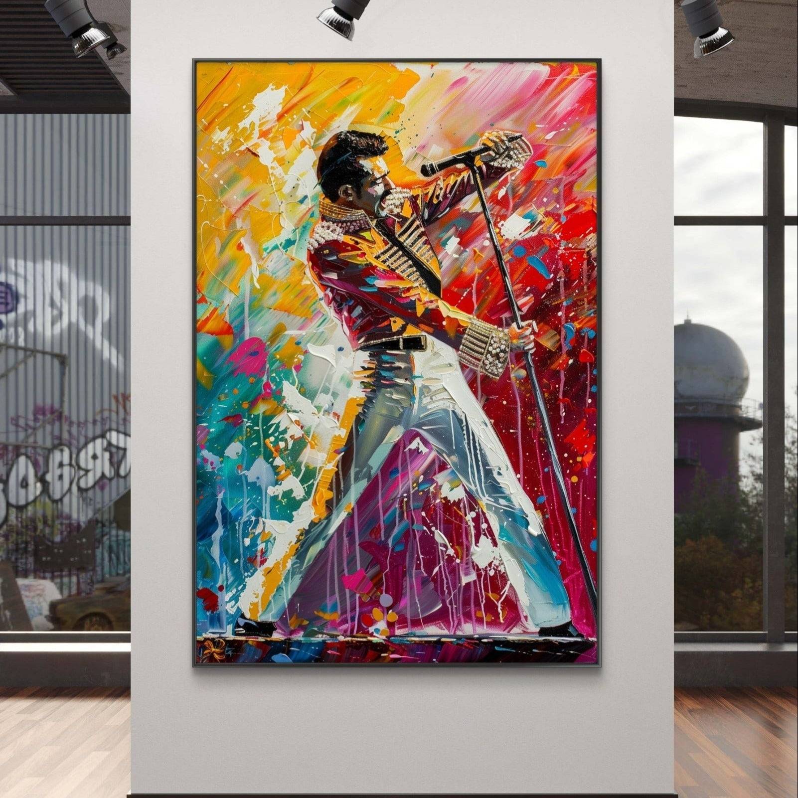 Elvis Presley painting on canvas