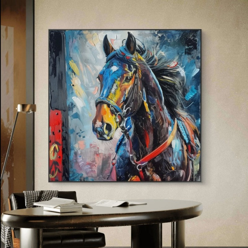 horse wall art portrait