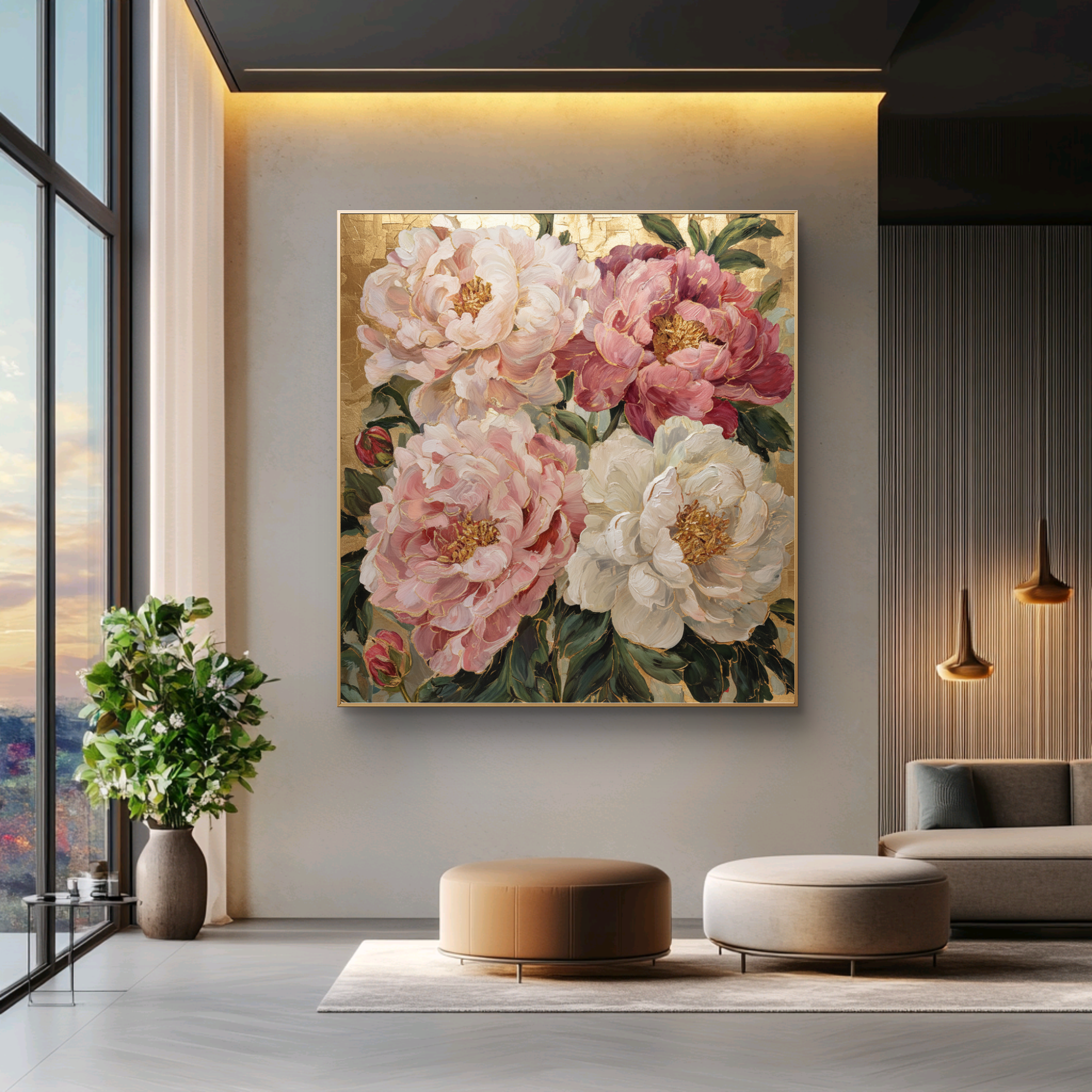 Morning Peonies