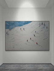 Skiers on Snow