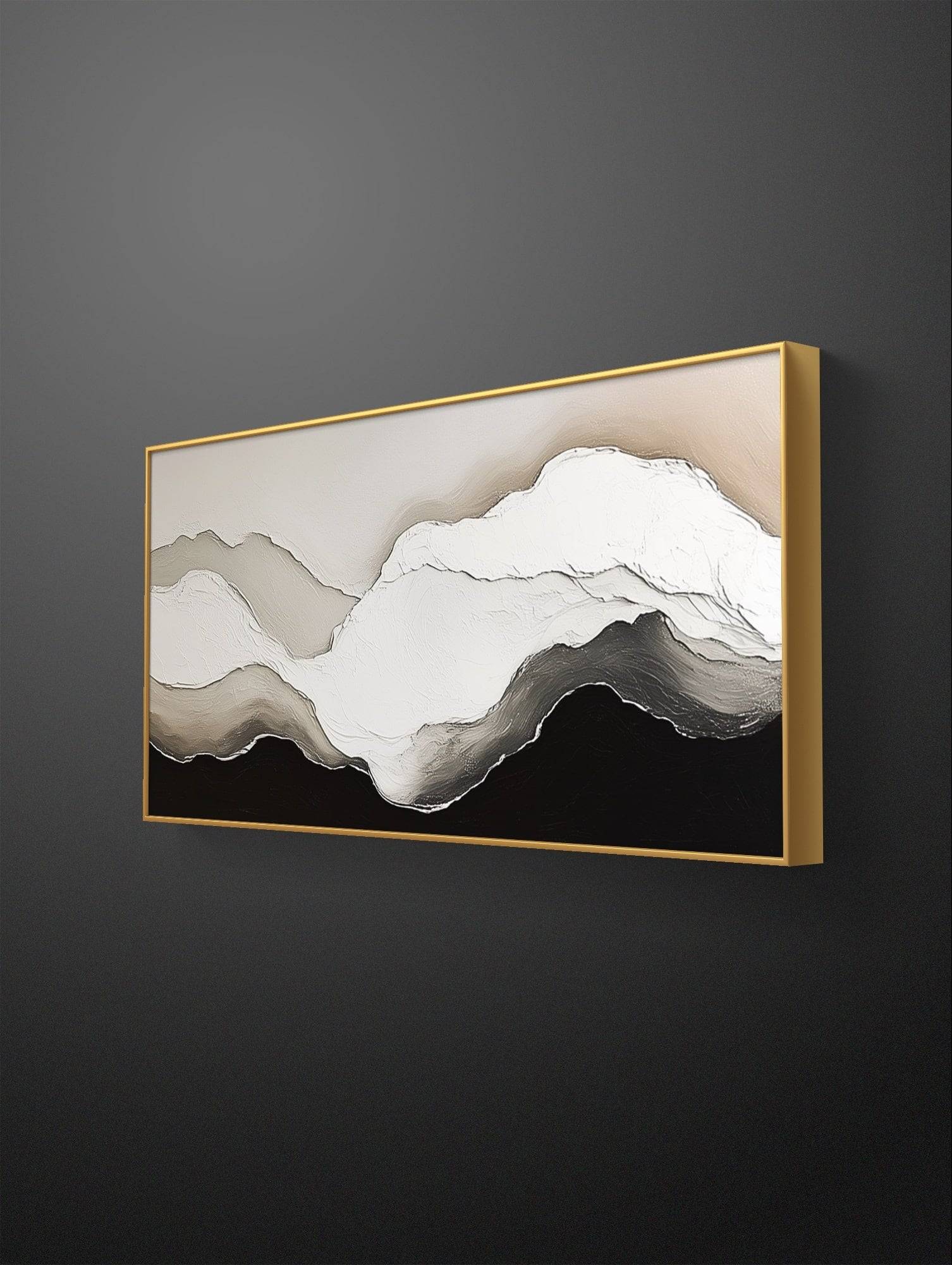 Minimalist Earth Tones Abstract - Modern Landscape Art