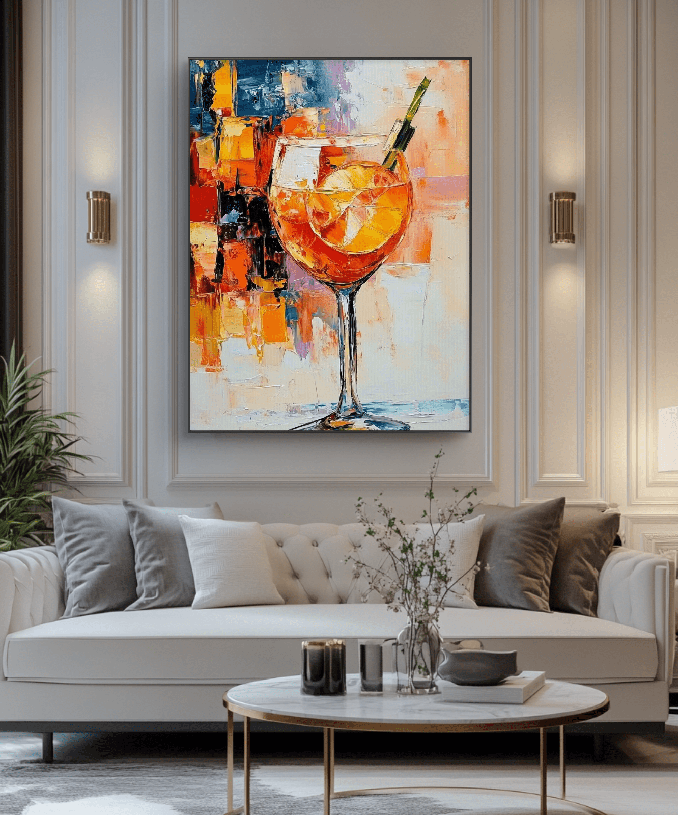 Aperol Spritz painting