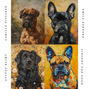 Custom Pet Portrait in Famous Artists' Style