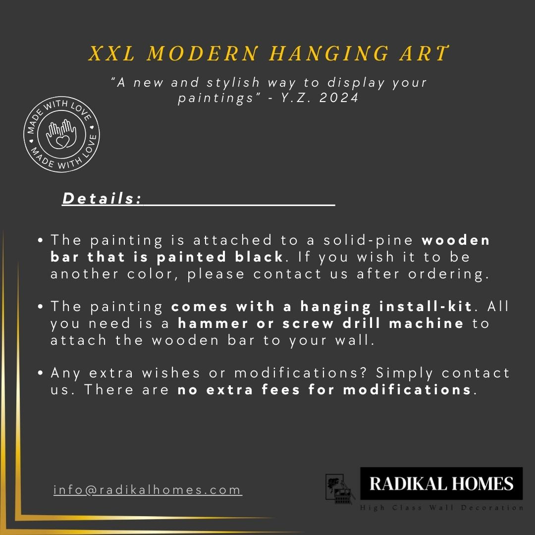 Evening's Embrace - XXL Hanging Modern Art