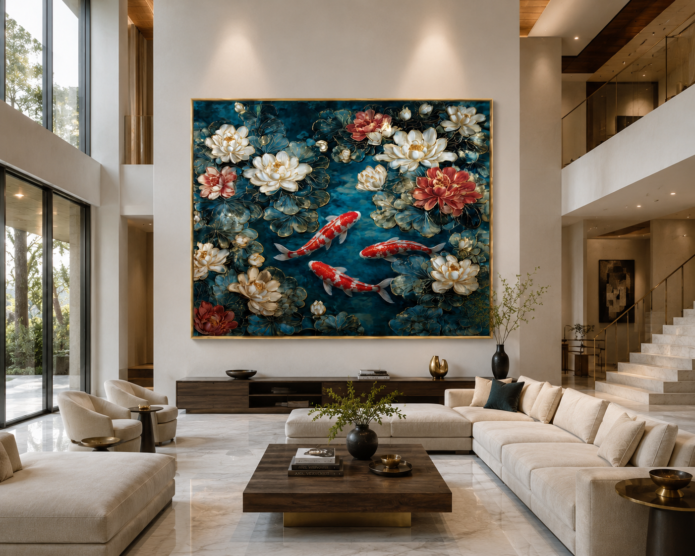 Koi & Lotus