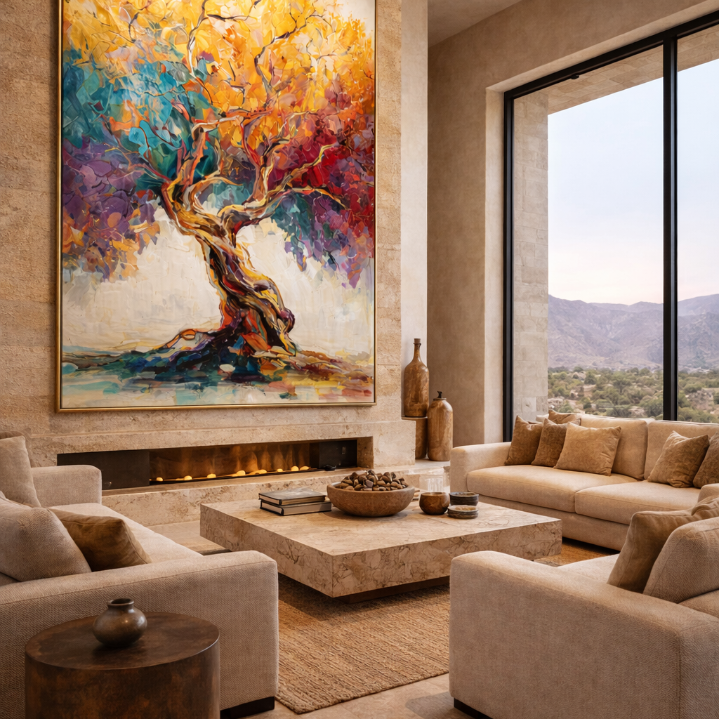Radikal_Homes_colorful_two-story_living_tree_painting_hanging_in_luxury_living_room.png
