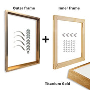 Ultra Thin Modern Metal Canvas Painting Frames 80x160cm