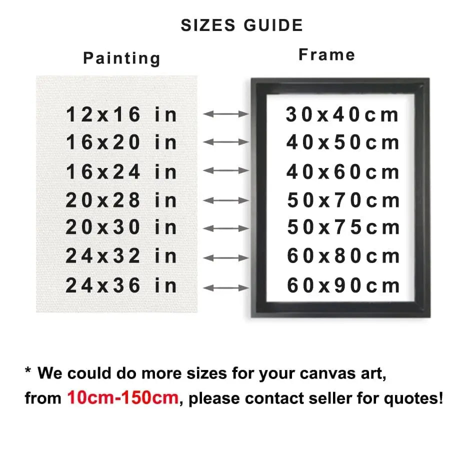 Ultra Thin Modern Metal Canvas Painting Frames 80x160cm