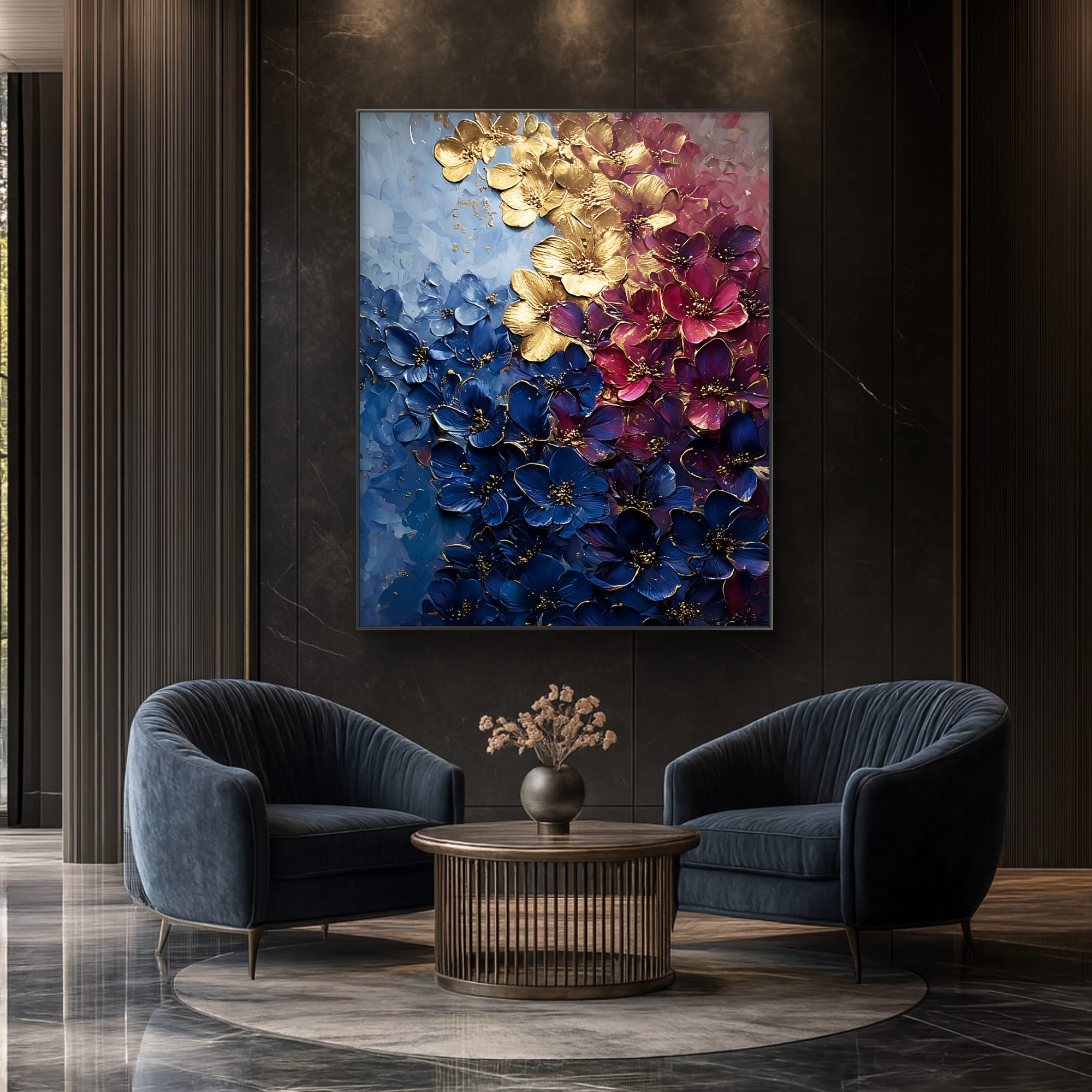 Radiance in Blue and Gold