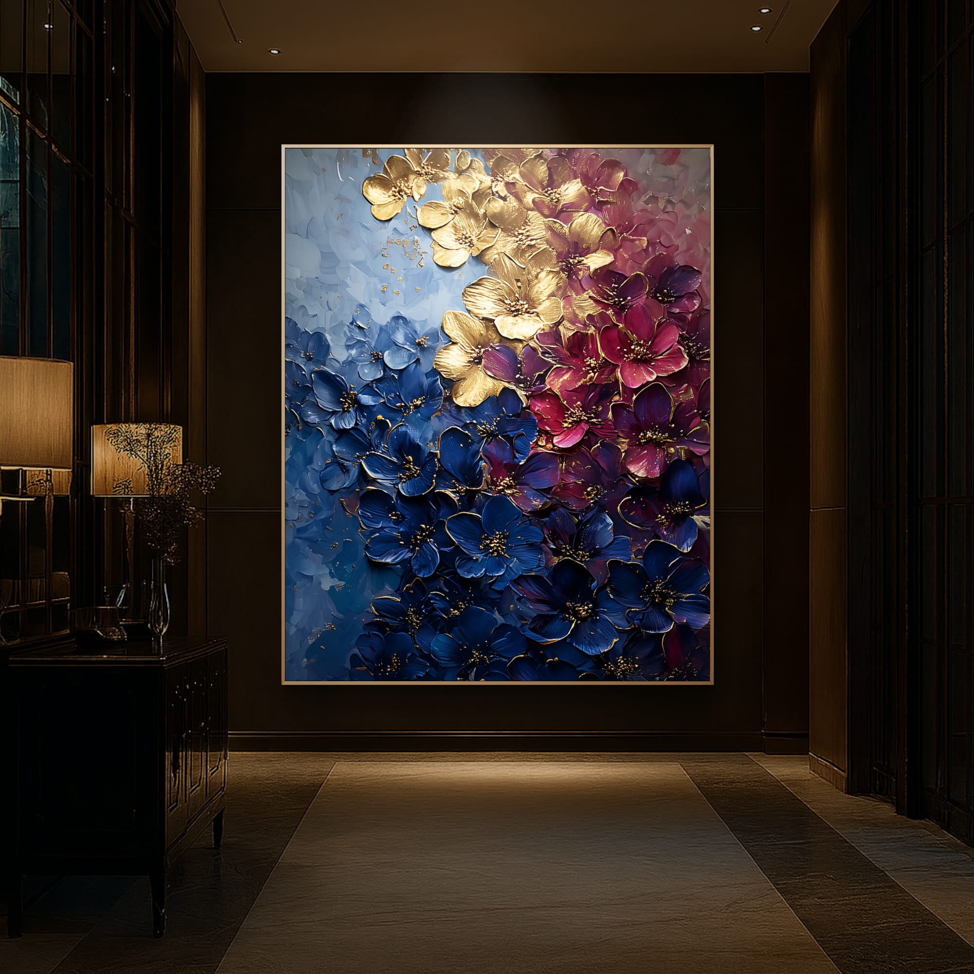 Radiance in Blue and Gold