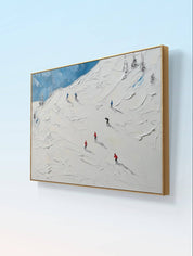 Skiers on Snow