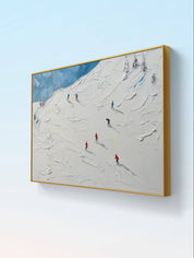 Skiers on Snow