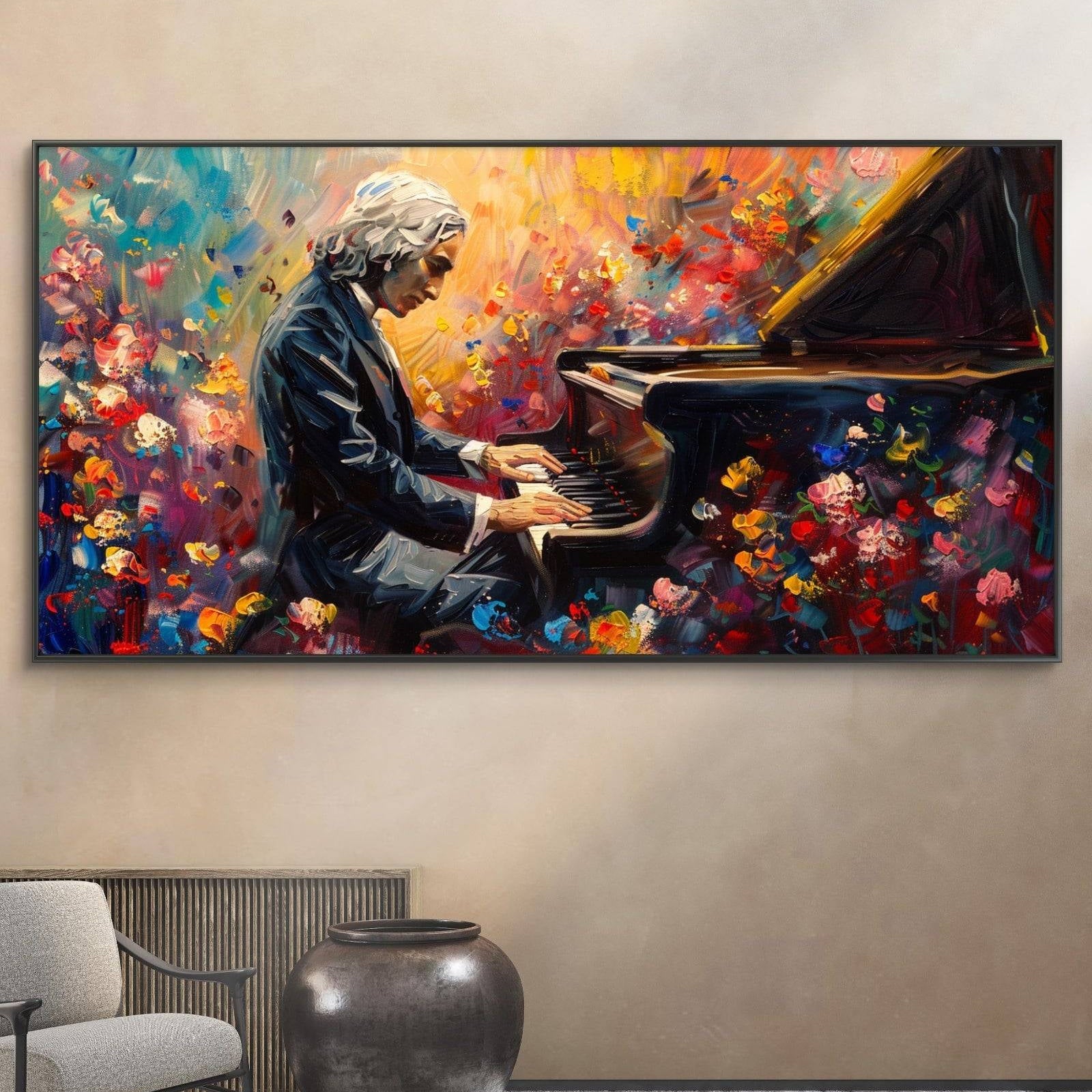 Musician painting