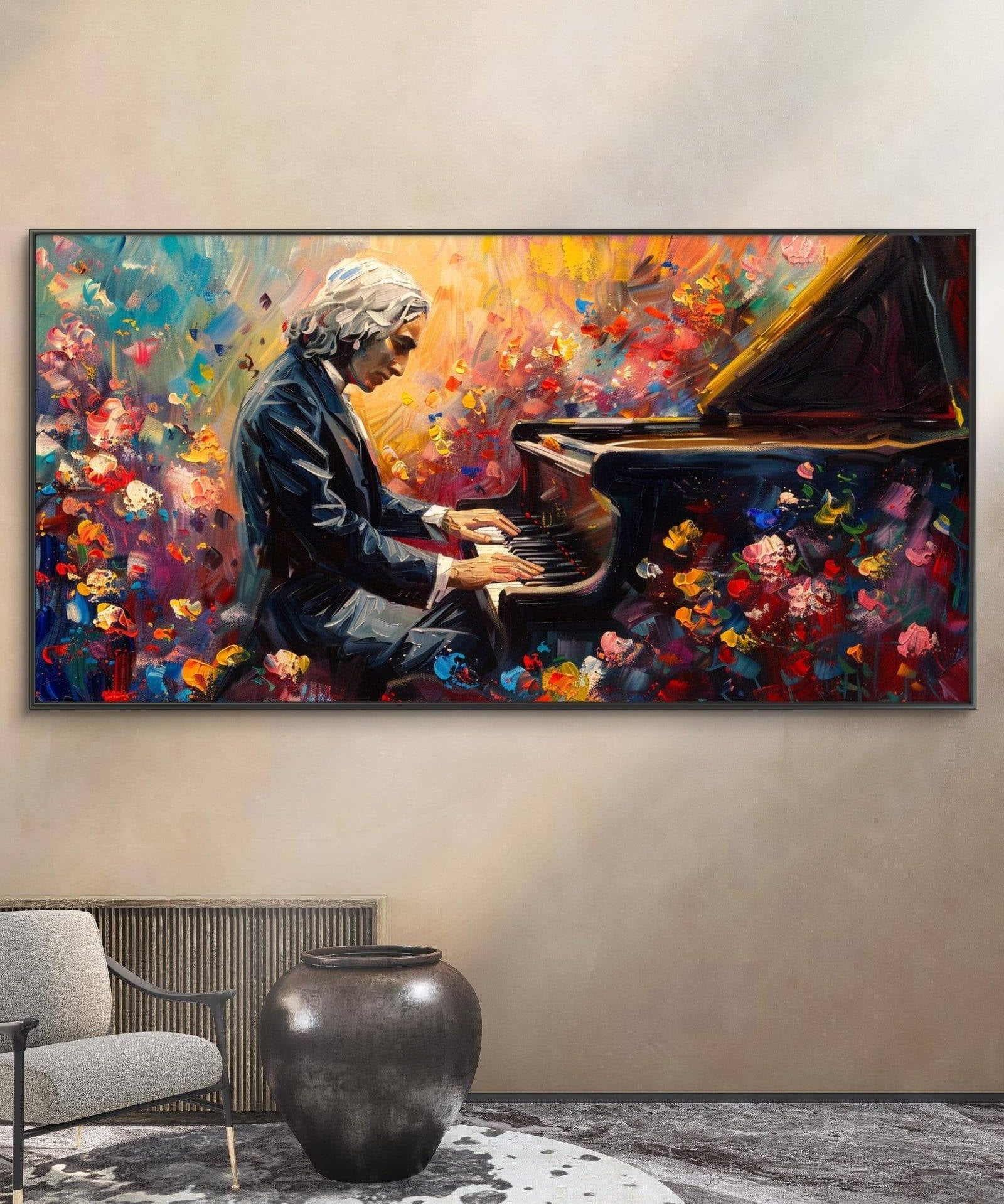 Musician painting