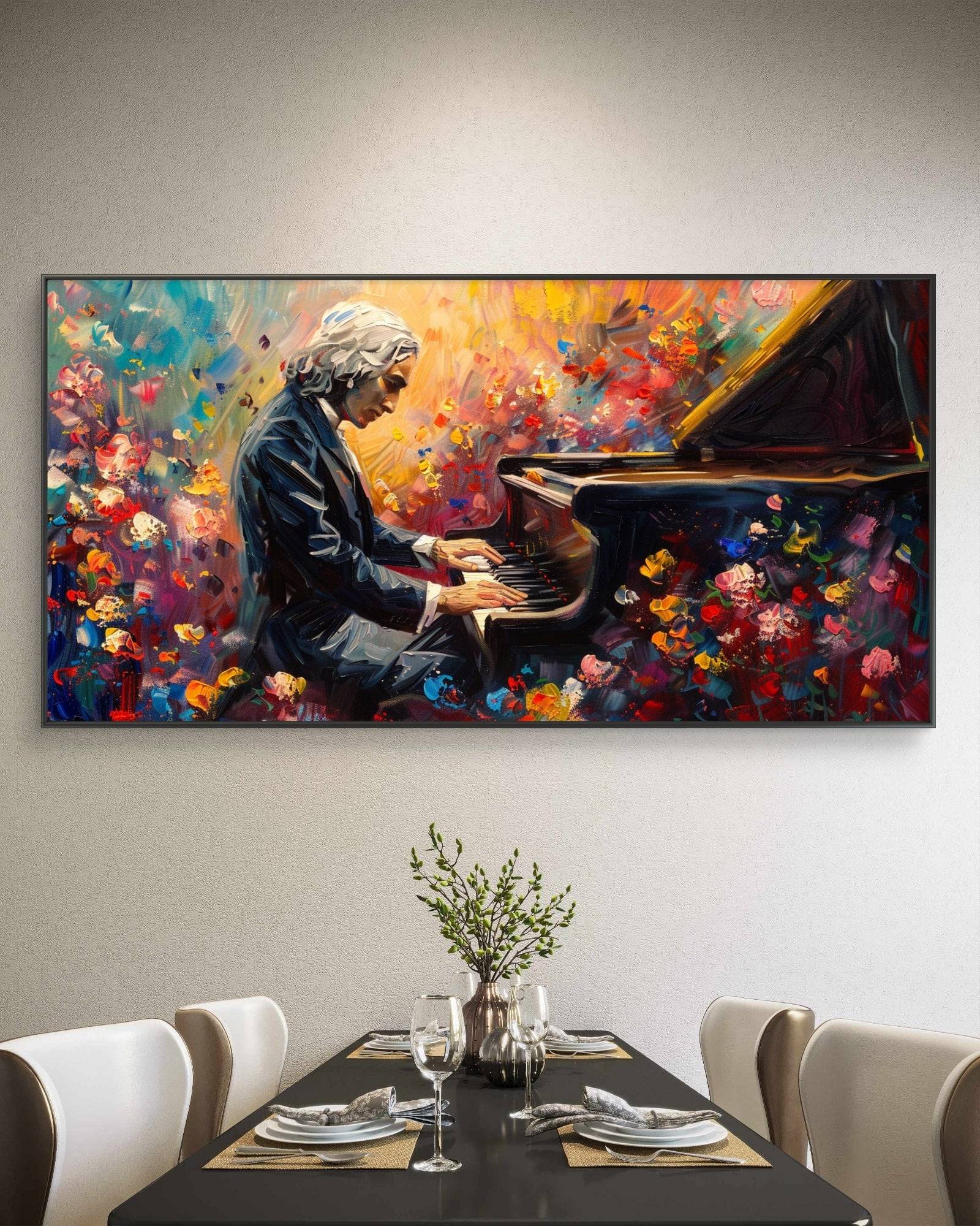 Piano player wall decor