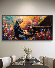 Piano player wall decor