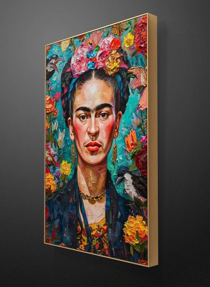 Painting Tributes on sale to Frida Khalo Acrylic on canvas 24 x 30 Unique Creation of DMP. Artcreations France