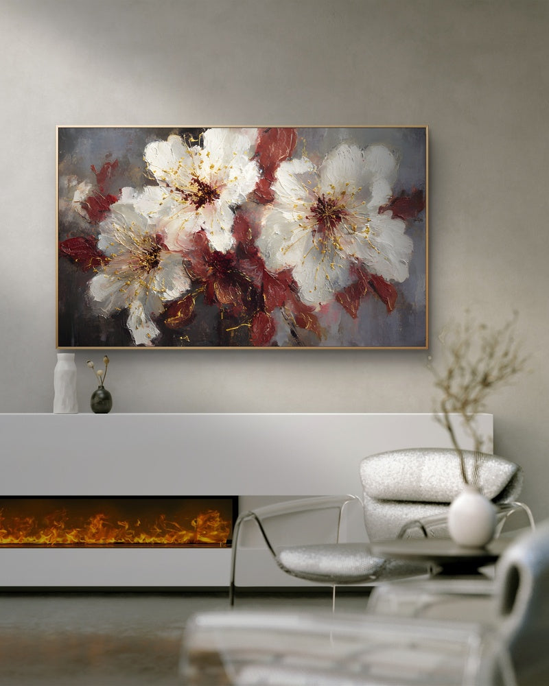 Gilded Ember Blossoms