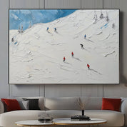Skiers on Snow