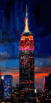 Empire State - XXL Hanging Modern Art