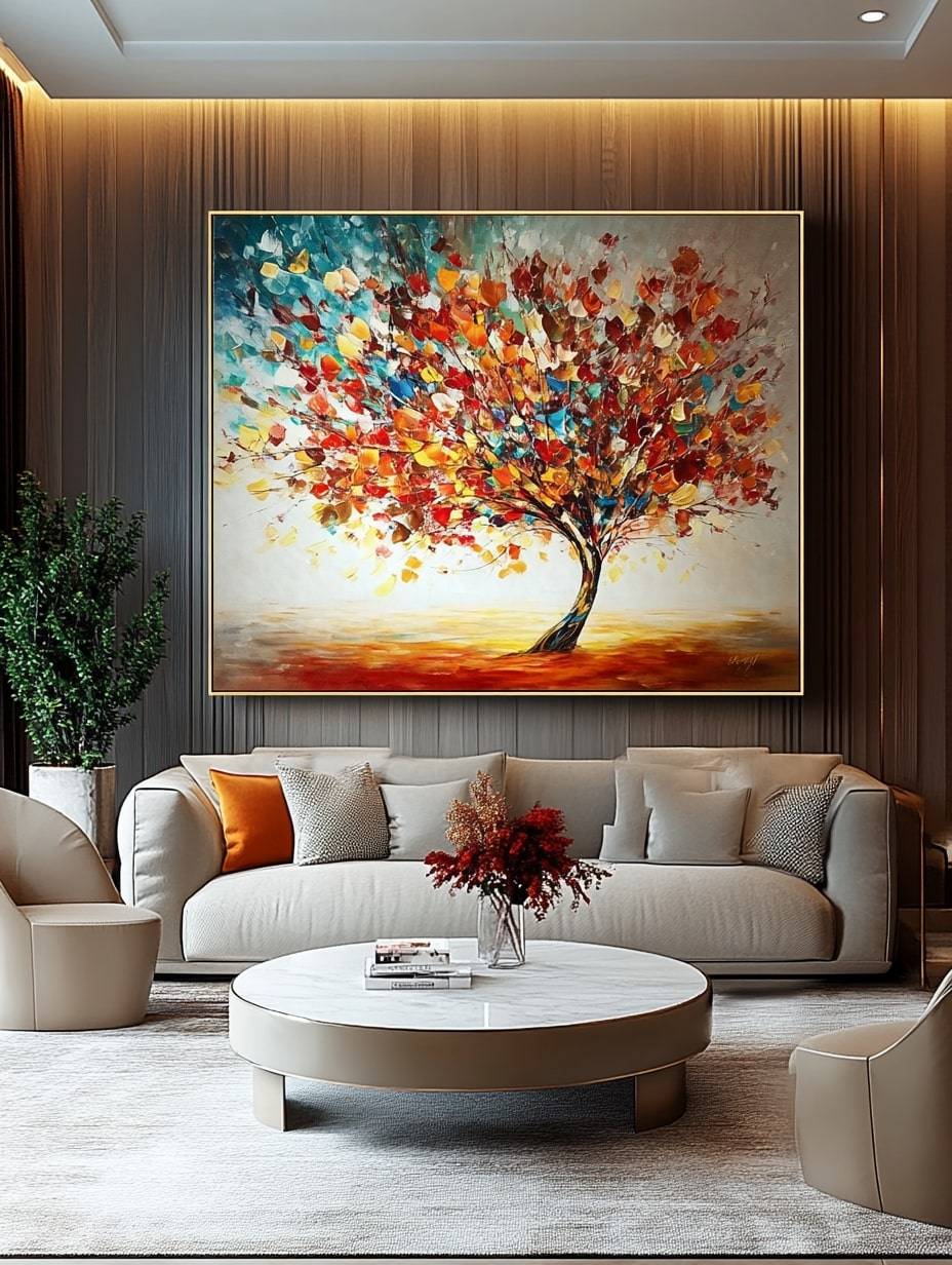 colorful tree painting