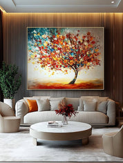 colorful tree painting